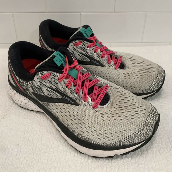 Brooks Ghost 11 Pink Gray Running 1202771B192 - Picture 1 of 11